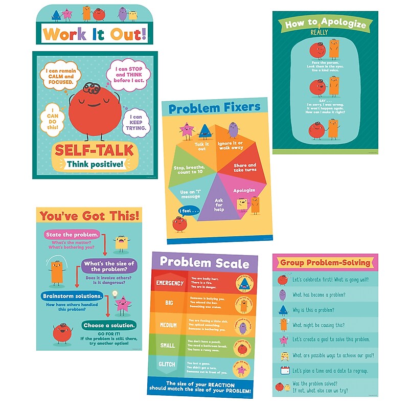 Carson Dellosa Education Social Problem-Solving Bulletin Board Set, 7/Set (CD-110470) image 1