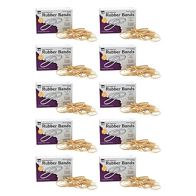 CLI Rubber Bands, Assorted Sizes, 1/4 lb Box, 10 Boxes (CHL56154-10)