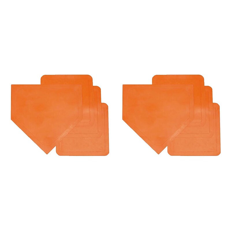 Champion Sports Throwdown Gym Base Set, Orange, 2 Sets (CHS98-2) image 1