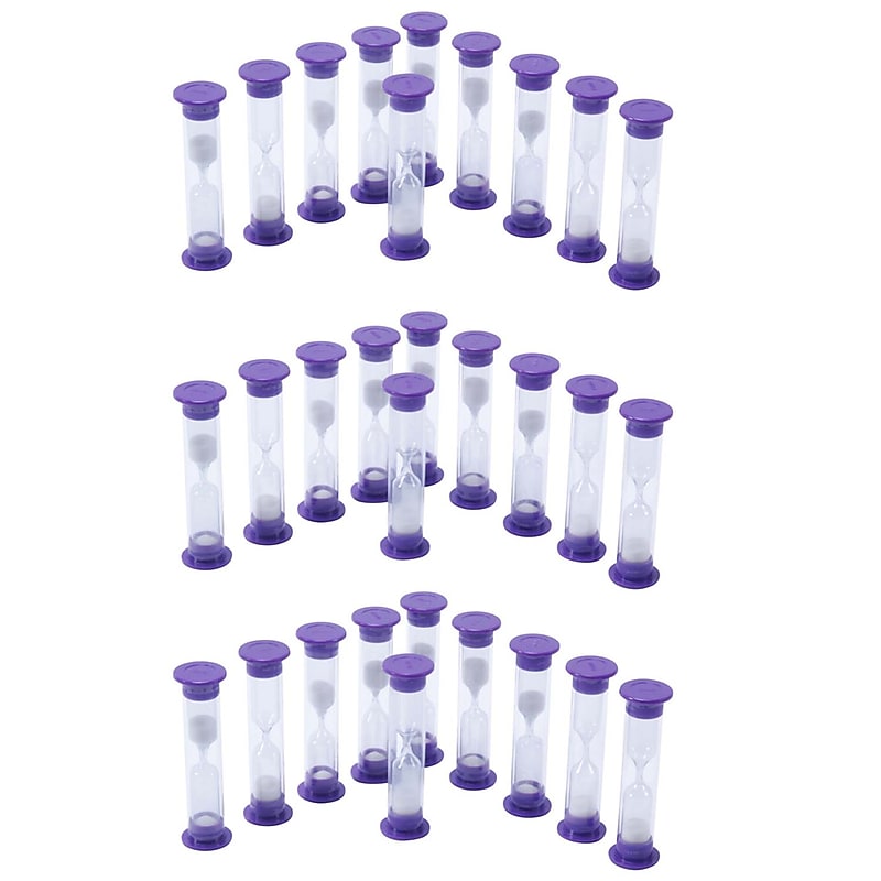Learning Advantage Sand Timers, 3 Minute, 10/Set, 3 Sets (CTU7626-3) image 1