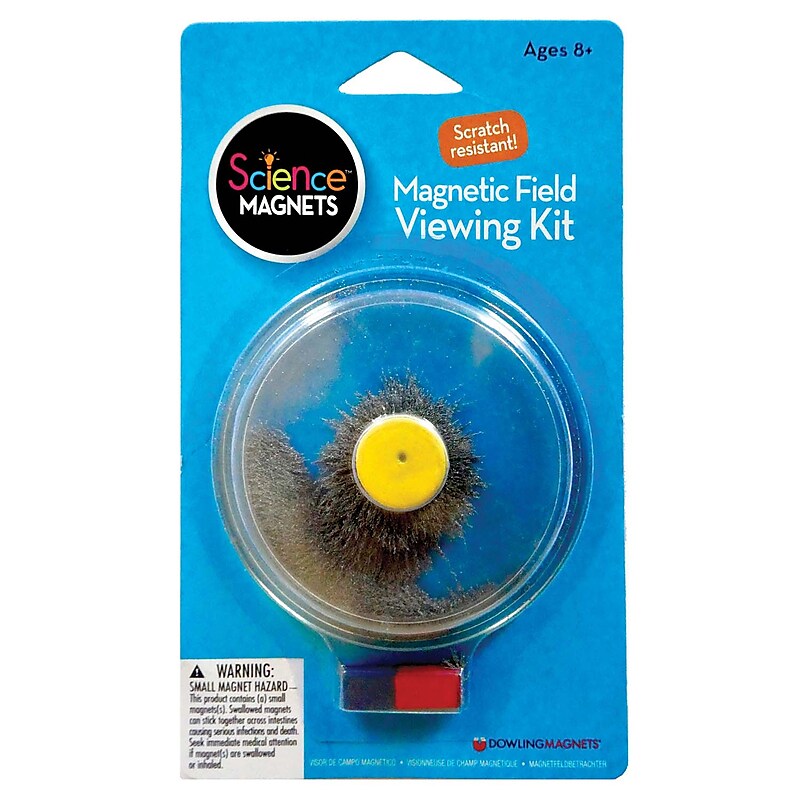 Dowling Magnets Magnetic Field Viewing Kit with Steel Filings, Pack of 3 (DO-731025-3) image 1