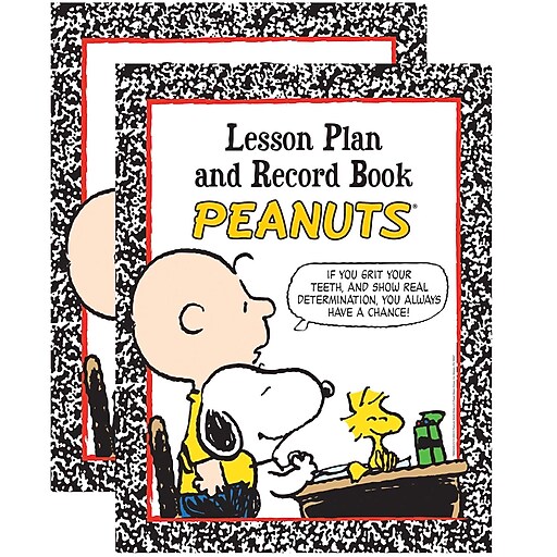 Eureka Peanuts Lesson Plan & Record Book, Pack of 2 (EU8662402) Staples