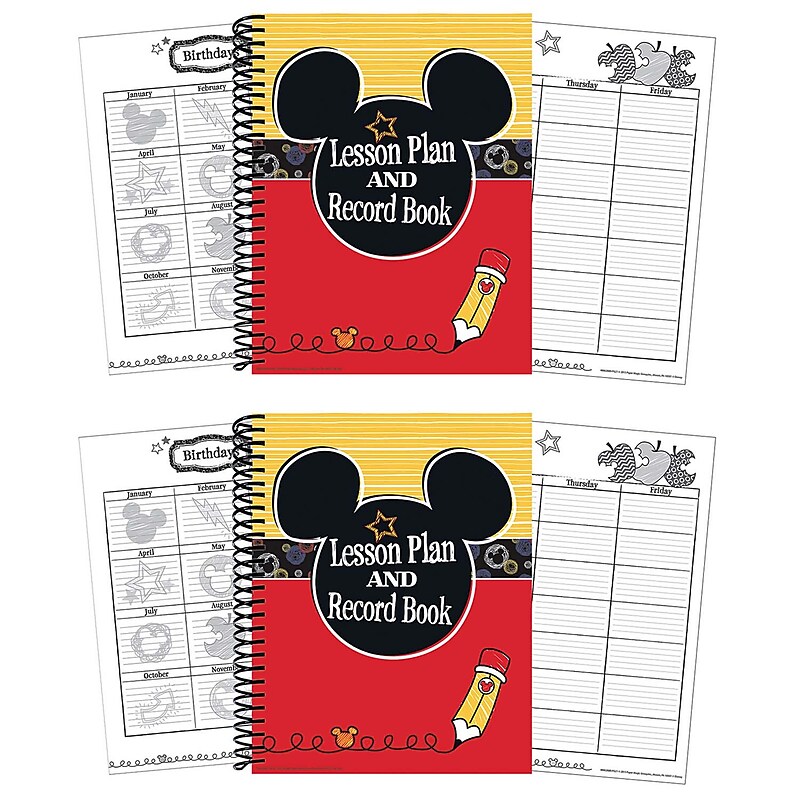 Eureka Mickey Color Pop! Lesson Plan & Record Book, Pack of 2 (EU-866268-2) image 1