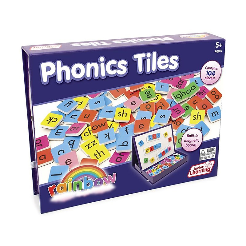 Junior Learning Rainbow Phonics Tiles (JRL654) image 1