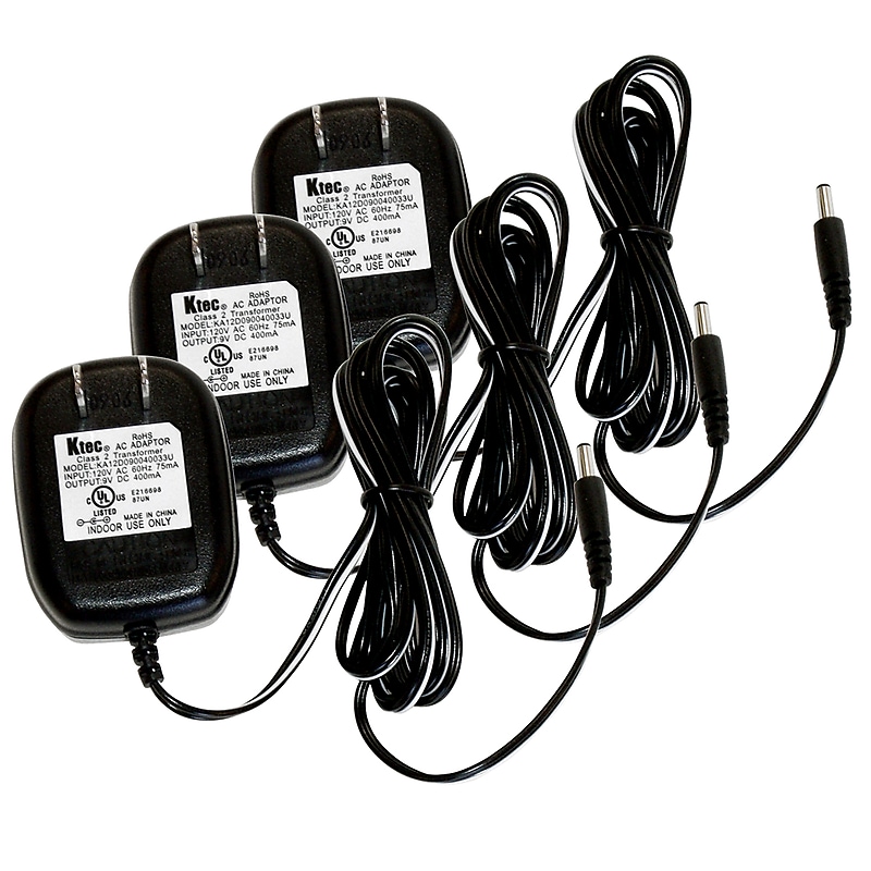 Kagan Power Adapter for MegaTimer, Black, Pack of 3 (KA-JMTA-3) image 1