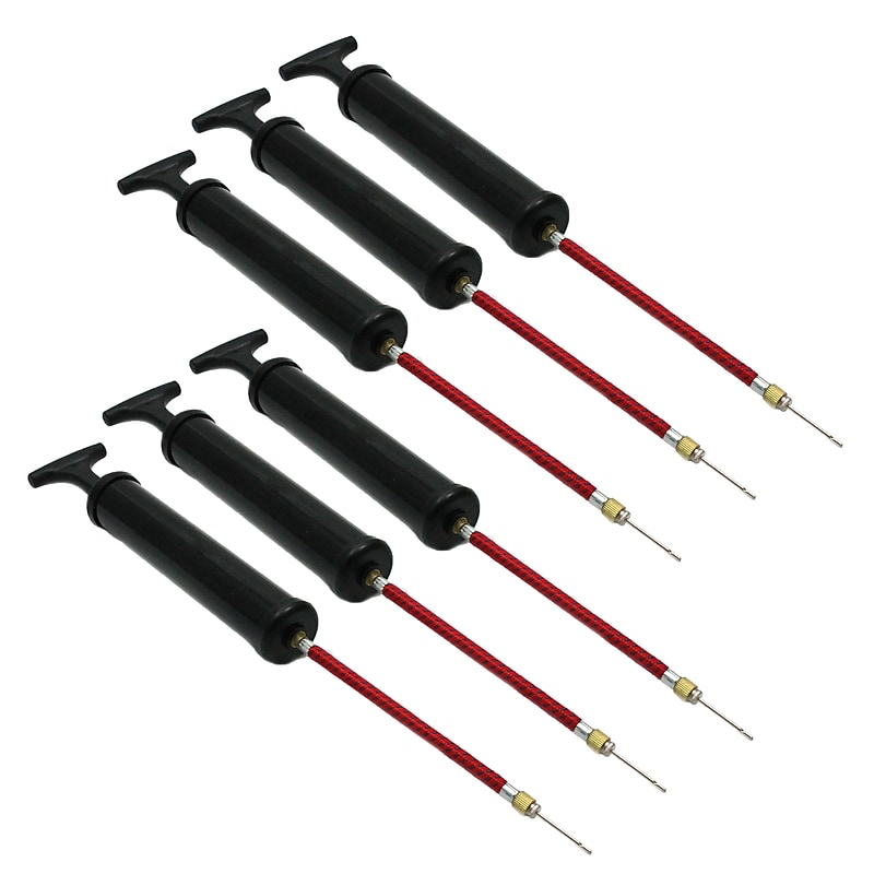 Martin Sports Plastic Hand Pump. 10", Black, Pack of 6 (MASHP1-6) image 1