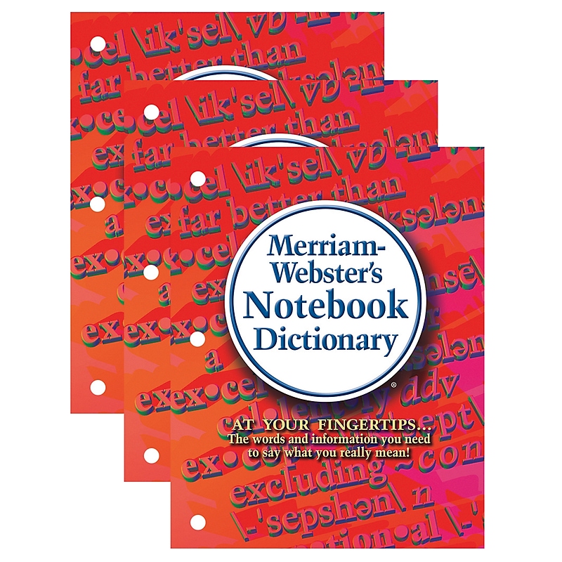 Merriam-Webster Notebook Dictionary, Pack of 3 (MW-6503-3) image 1