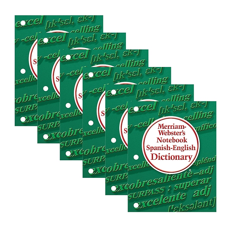 Merriam-Webster Merriam-Webster's Notebook Spanish-English Dictionary, Pack of 6 (MW-6725-6) image 1