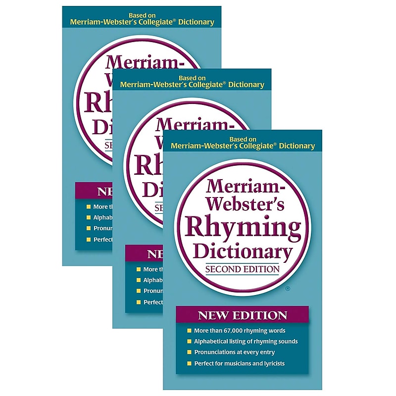 Merriam-Webster's Rhyming Dictionary, Pack of 3 image 1