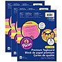 Pacon Premium Tagboard, 8.5" x 11", 5 Hyper Assorted Colors, 50 Sheets/Pack, 3/Packs (PAC101161-3)~#|#~sp161459884_sc7