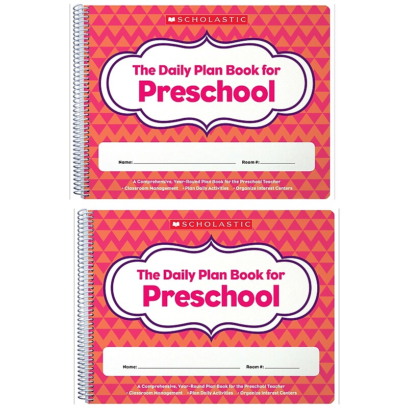 Scholastic Teaching Solutions The Daily Plan Book for Preschool, Pack of 2 (SC-806458-2) image 1