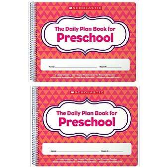 Scholastic Teaching Solutions The Daily Plan Book for Preschool, Pack of 2 (SC-806458-2)