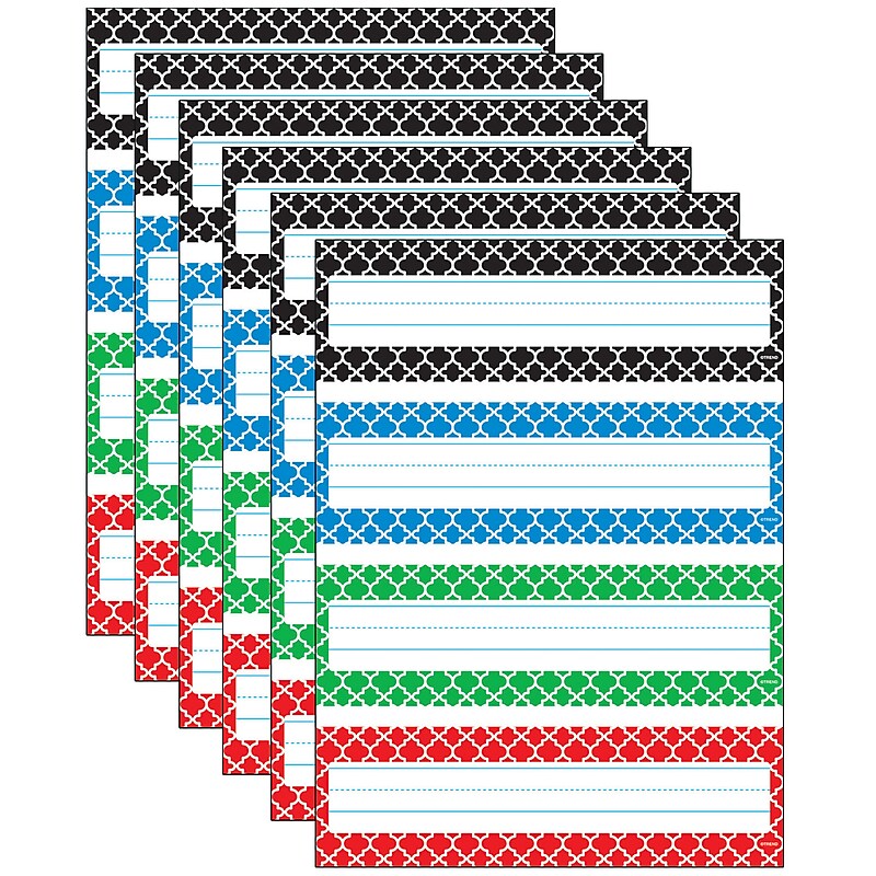 TREND Moroccan Desk Toppers® Nameplates Variety Pack, 2.875" x 9.5", 32 Per Pack, 6 Packs (T-69950-6) image 1