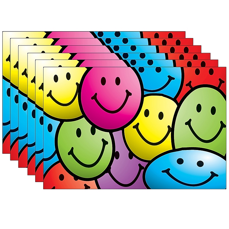 Teacher Created Resources Smiley Faces Postcards, 30 Per Pack, 6 Packs (TCR1965-6) image 1