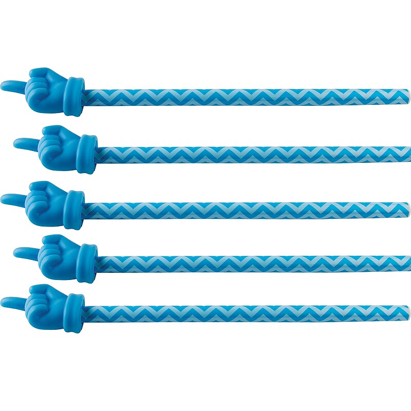 Teacher Created Resources Aqua Chevron Hand Pointer, Pack of 5 (TCR20676-5) image 1