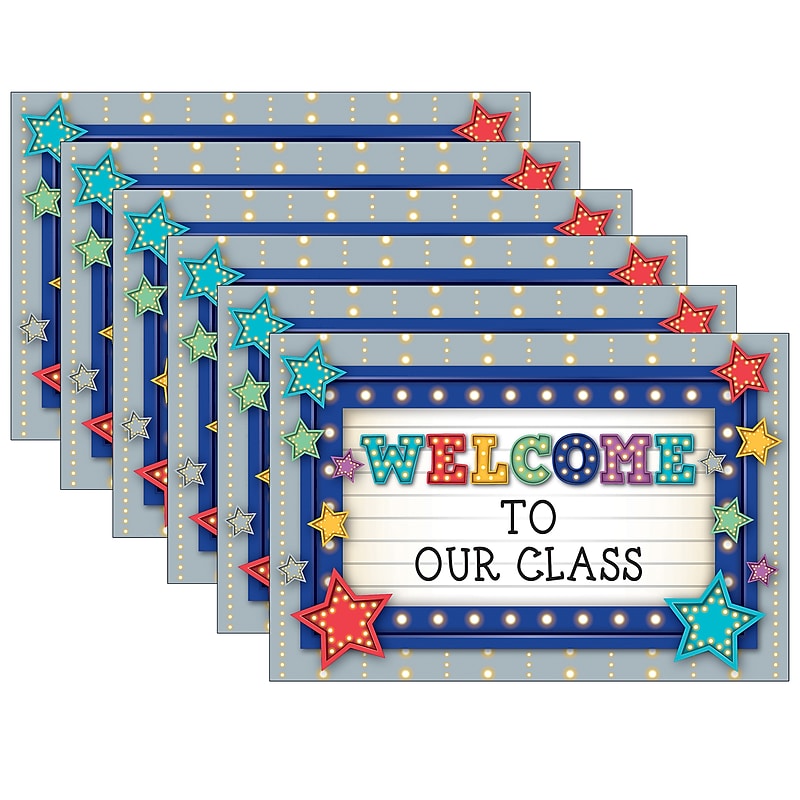 Teacher Created Resources Marquee Welcome Postcards, 30 Per Pack, 6 Packs (TCR5486-6) image 1