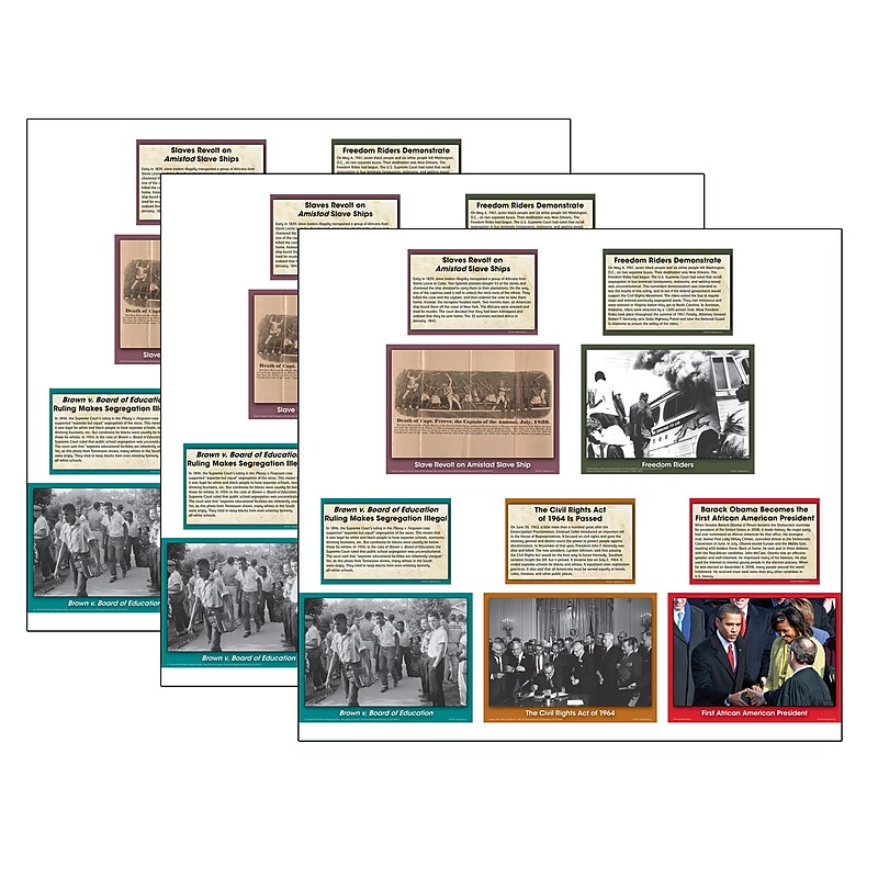 Teacher Created Resources Black History Events Accents, 48 Per Pack, 3 Packs (TCR63244-3) image 1