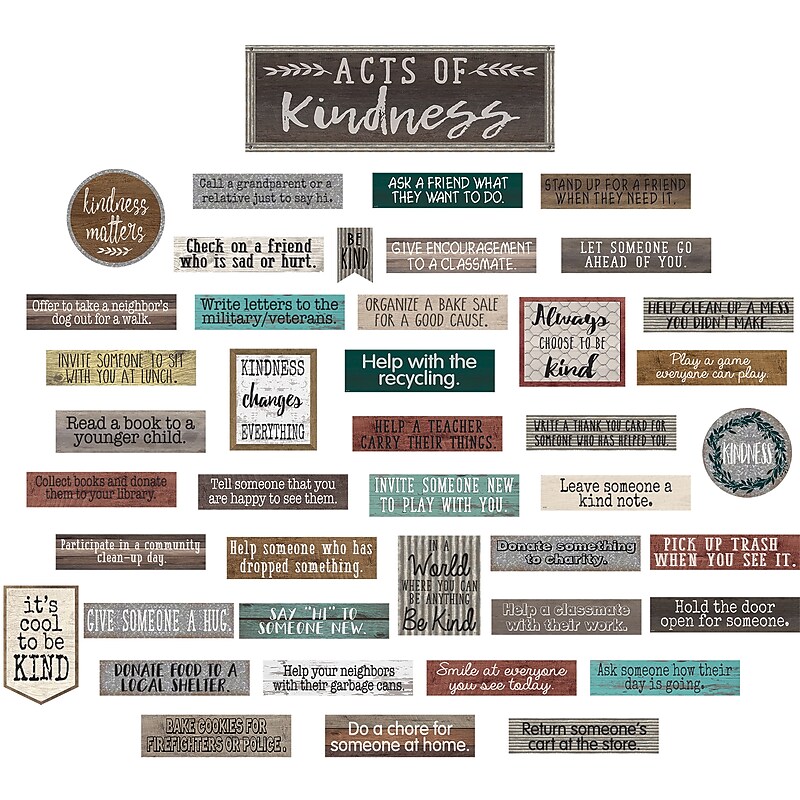 Teacher Created Resources® Home Sweet Classroom Acts of Kindness Bulletin Board Set (TCR8462) image 1