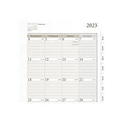 2023 AT-A-GLANCE My Day 8.5" x 5.5" Daily & Monthly Planner Refill, White/Brown (481-225-23)