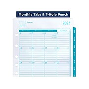 2023 AT-A-GLANCE My Day 8.5" x 5.5" Daily & Monthly Refill, White/Blue (381-125-23)