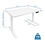 Mount-It! 48"W Electric Adjustable Standing Desk, White (MI-18060)~#|#~sp161464405_sc7