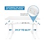 Mount-It! 55"W Electric Adjustable Standing Desk, White (MI-18067)~#|#~sp161464418_sc7