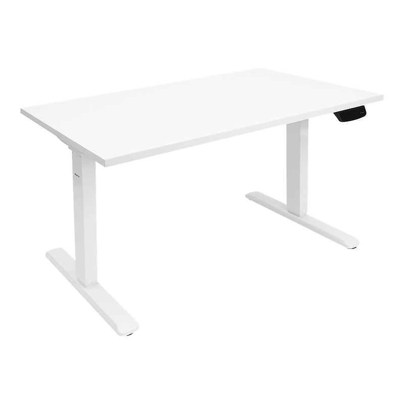 Mount-It! 48"W Electric Adjustable Standing Desk, White  (MI-18066) image 1