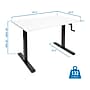 Mount-It! 48"W Manual Adjustable Standing Desk, White/Black (MI-18069)~#|#~sp161464438_sc7