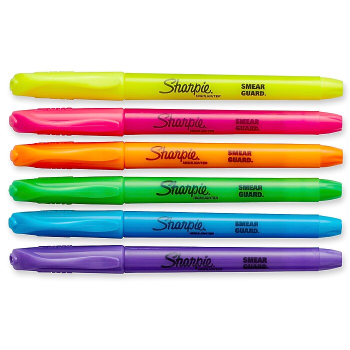 Sharpie Stick Highlighter, Chisel Tip, Assorted, Dozen (27145