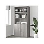 Bush Business Furniture Studio A 73"H 5-Shelf Bookcase with Adjustable Shelves, Platinum Gray Laminated Wood (STA010PG)~#|#~sp161613263_sc7