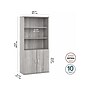 Bush Business Furniture Studio A 73"H 5-Shelf Bookcase with Adjustable Shelves, Platinum Gray Laminated Wood (STA010PG)~#|#~sp161613266_sc7