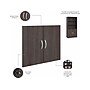 Bush Business Furniture Studio A 73"H 5-Shelf Bookcase with Adjustable Shelves, Storm Gray Laminated Wood (STA010SG)~#|#~sp161613283_sc7
