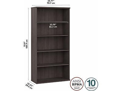 Bush Business Furniture Studio A 5-Shelf Bookcase - Thumbnail 4