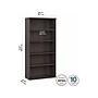 Bush Business Furniture Studio A 73"H 5-Shelf Bookcase with Adjustable Shelves, Storm Gray Laminated Wood (SDB7236SG-Z)~#|#~sp161613386_sc7