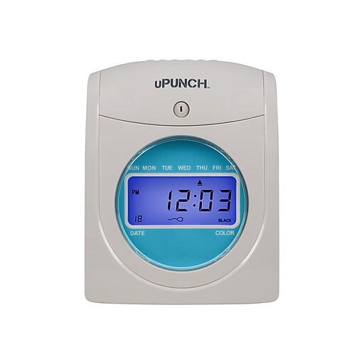 uPunch AutoAlign Digital Time Clock Bundle, White (SB1200) Staples