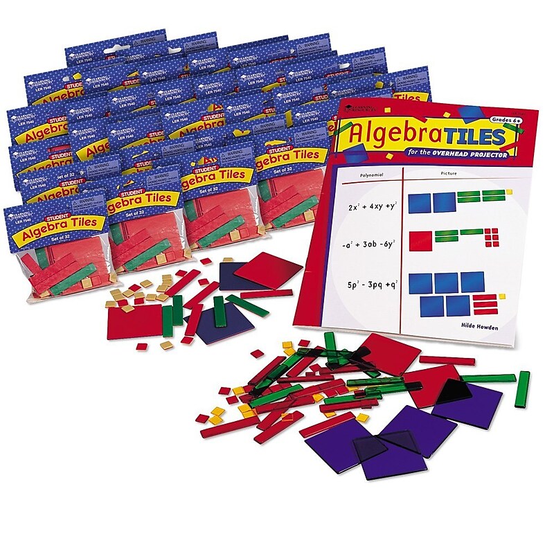 Learning Resources Algebra Tile Class Sets, 30/Set (LER7547) image 1