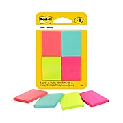 Post-it® Notes, 1 3/8"x 1 7/8", Poptimistic Collection, 50 Sheets/Pad, 8 Pads/Pack (653-8AF)