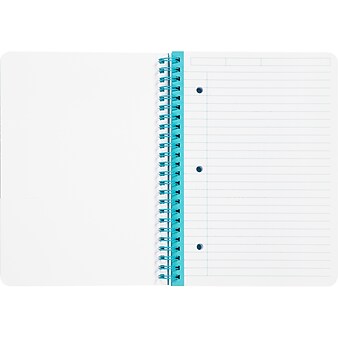 Vera Bradley Gaby Floral Mini Notebook, 6.25" x 8.25", Ruled, 80 Sheets, Blue/Pink (221884)