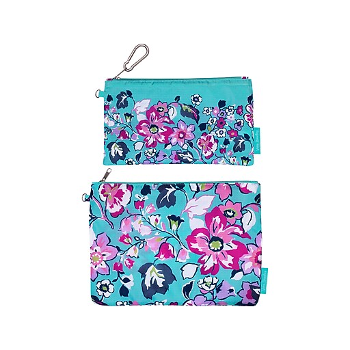 Vera Bradley Gaby Floral Zipper Pouches, Multicolor, Each (225784