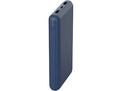 Belkin Power Bank, BoostCharge USB-C Portable Charger 20k w/ 1 USB-C Port and 2 USB-A Ports with USB-C to USB-A Cable for iPhone 15, 15 Plus, 15 Pro, 15 Pro Max, Samsung Galaxy S24, & More - Blue