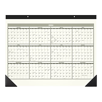 2023 AT-A-GLANCE Recycled 22" x 17" Monthly Desk Pad Calendar, Black/Cream (SK32G-00-23)
