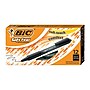 BIC Soft Feel Retractable Ballpoint Pens, Fine Point, 0.8mm, Black Ink, Dozen (12346/SCSF11BK)~#|#~sp162497843_sc7
