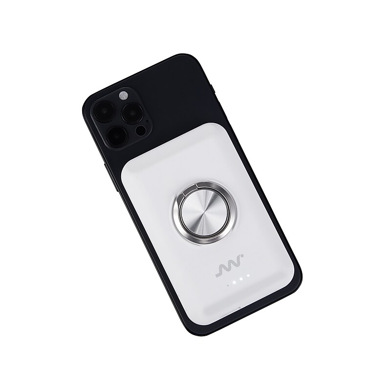 MagVault by Vivitar Wireless Power Bank for iPhone 12/12 Pro/12 Pro Max/12 mini, 5000mAh, White (MOV3031WHTT3524) image 1