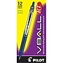 Pilot VBall RT Retractable Rollerball Pens, Fine Point, Blue Ink, Dozen (26207)~#|#~sp162573014_sc7
