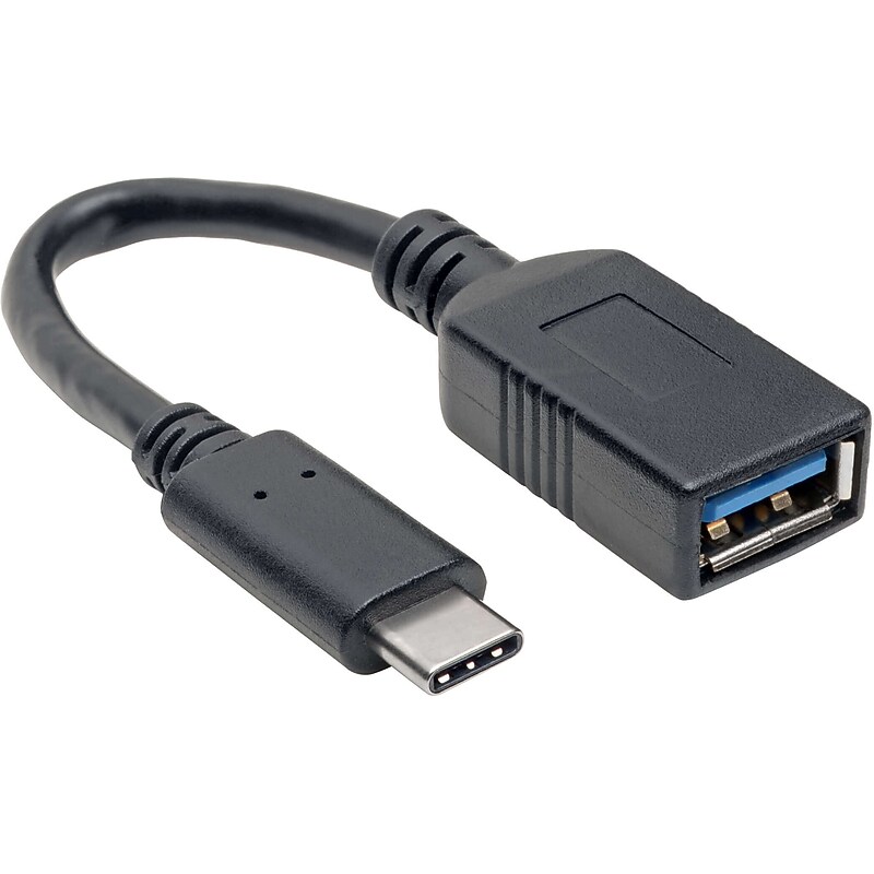 Tripp Lite USB C to USB C Adapter Cable, Male to Female, Black (U428-C6N-F) image 1