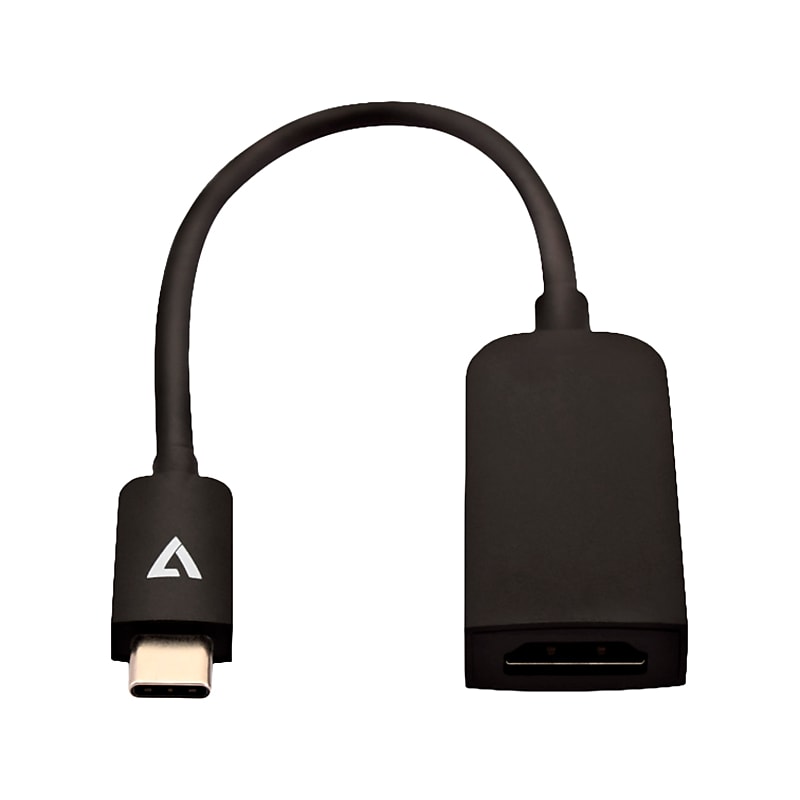 V7 USB-C to Slim HDMI, Male to Female, Black (V7UCHDMISL-1E) image 1