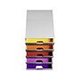 Durable VARICOLOR 5-Compartment Stackable Plastic Drawer Box, Gray (760527)~#|#~sp162711274_sc7