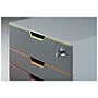 Durable VARICOLOR 4-Compartment Stackable Plastic Drawer Box, Gray (760627)~#|#~sp162711279_sc7