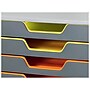 Durable VARICOLOR 10-Compartment Stackable Plastic Drawer Box, Gray (761027)~#|#~sp162711286_sc7