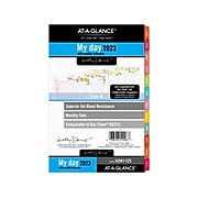 2023 AT-A-GLANCE My Day 8.5" x 5.5" Daily & Monthly Planner Refill, Multicolor (KD81-125-23)